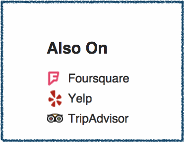 Facebook Places - Also Foursquare, TripAdvisor & Yelp