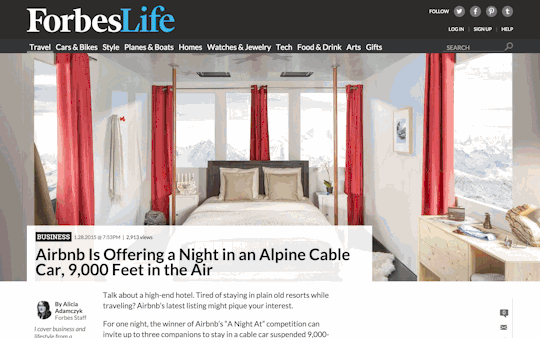 Airbnb PR articles