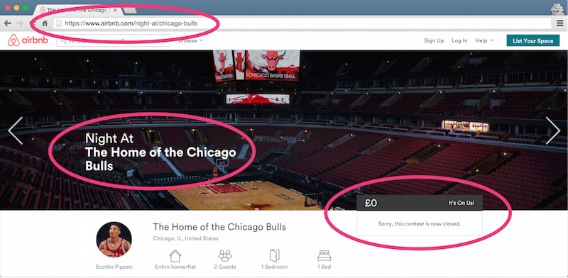 Airbnb Chicago Bulls